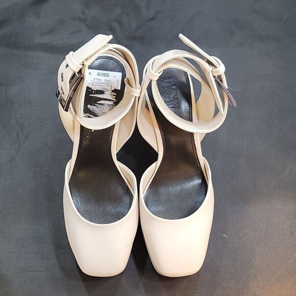 BRAND NEW DKNY BRIELLA LEATHER PLATFORM ANKLE WRAP PUMPS - Picture 2 of 16